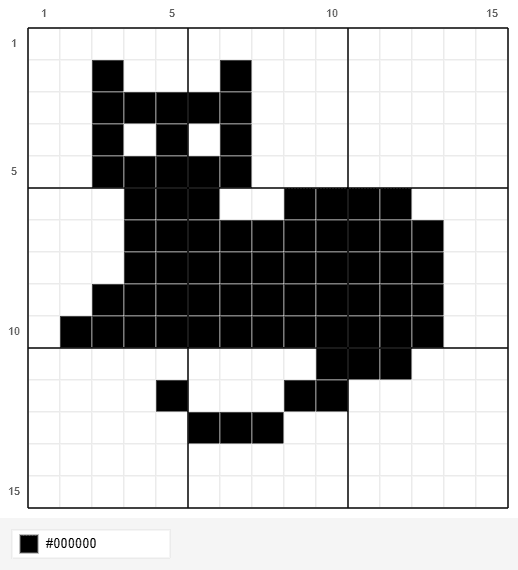 사용자가 KnittyCat으로 만든 격자 도안