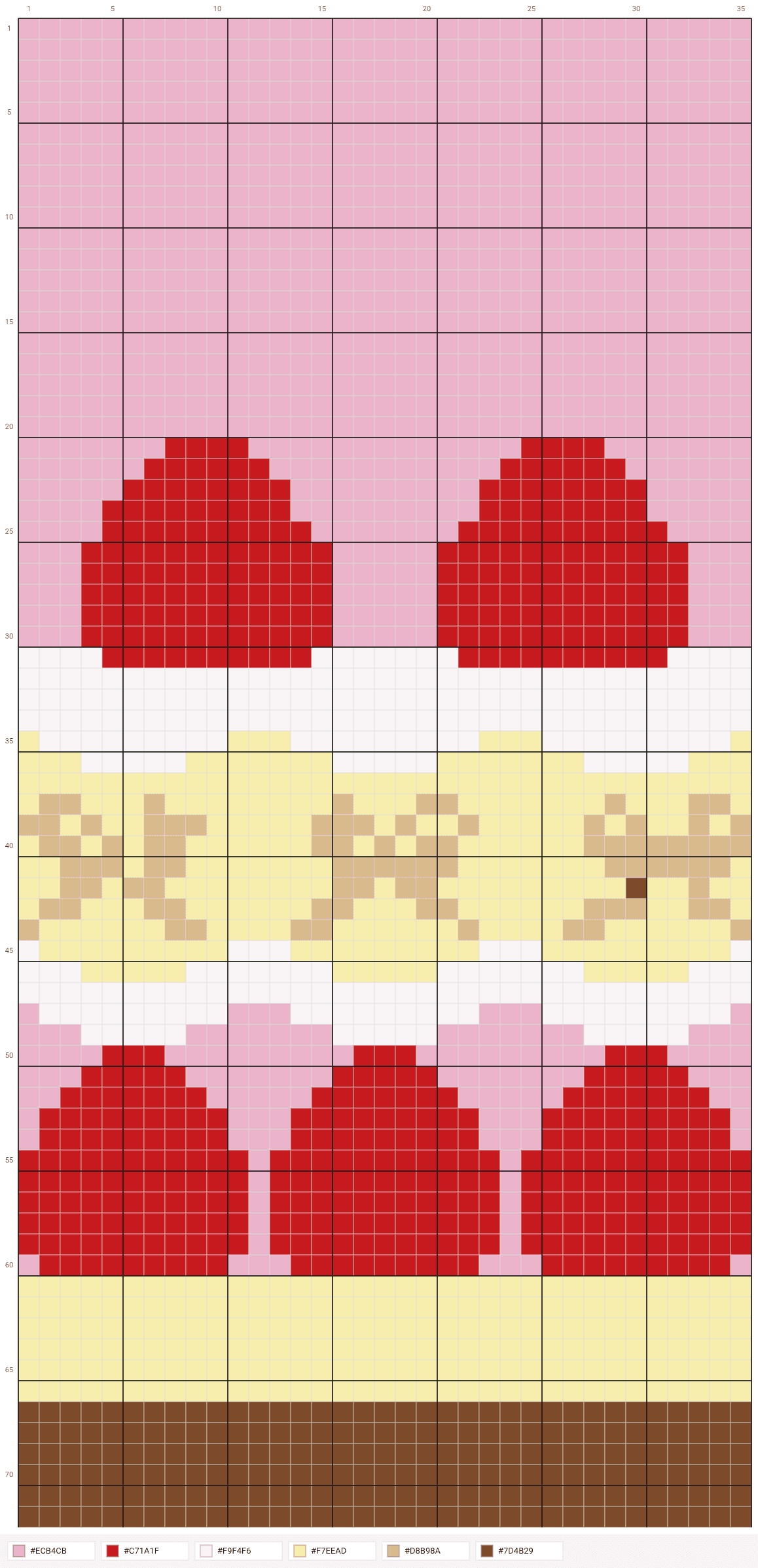 사용자가 KnittyCat으로 만든 격자 도안