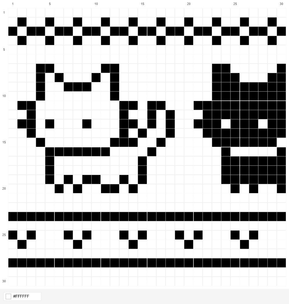 사용자가 KnittyCat으로 만든 격자 도안